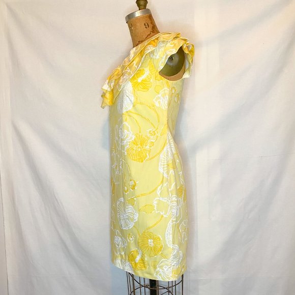 Lilly Pulitzer Sandra One Shoulder Ruffle Mini Dress - Picture 3 of 9